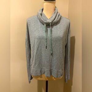 UGG Light Gray Cowl Neck Hoodie-Style Sweatshirt, size Large